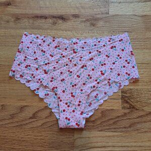 NWT VS cherry print panties size Large